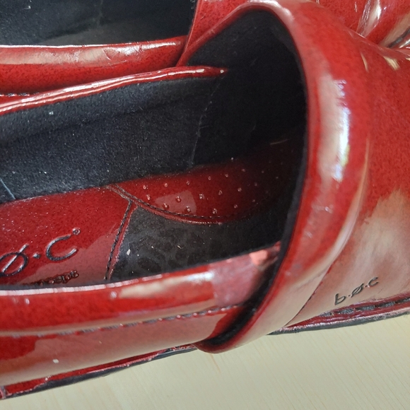BOC Born Concept Shoes Womens 6M Peggy Clogs Slip On BC1632 Red Patent Leather - Picture 7 of 13